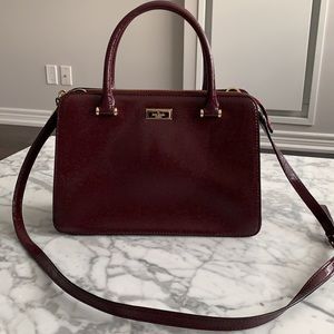 Kate Spade burgundy satchel